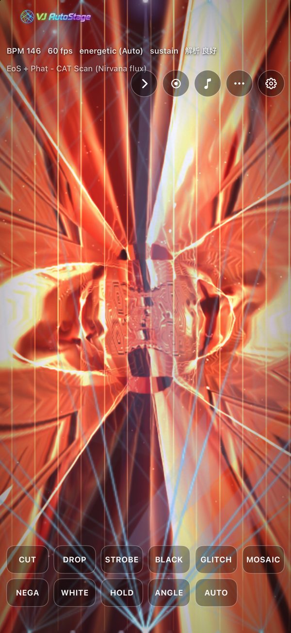 iPhone で動く VJ AutoStage